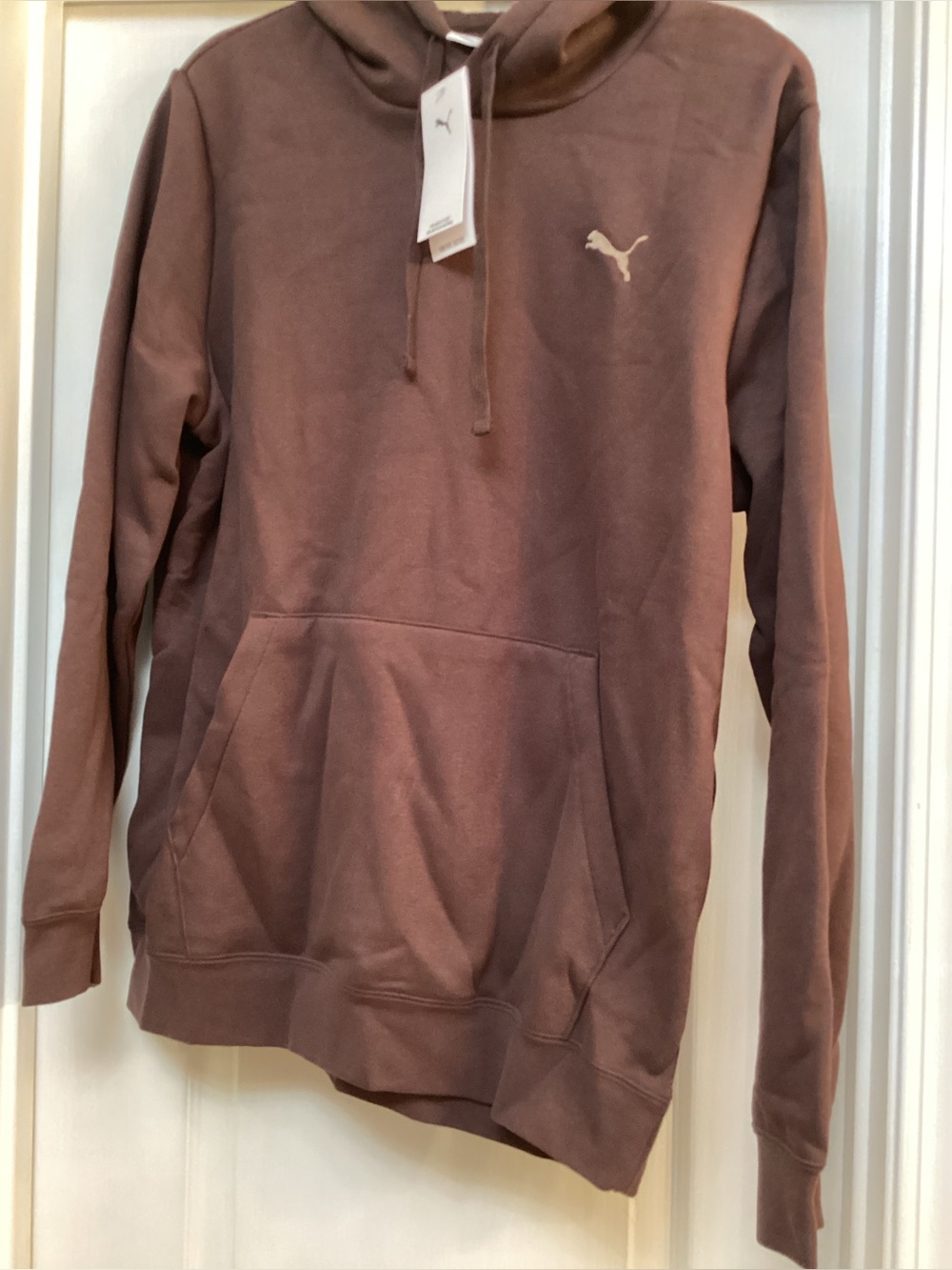 Puma Men's Brown Pullover Hoodie size M